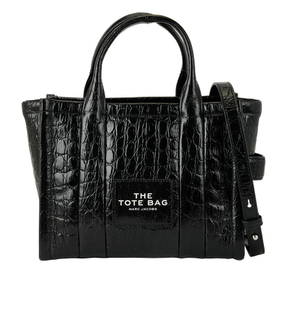 Small Croc-Embossed Tote, front view